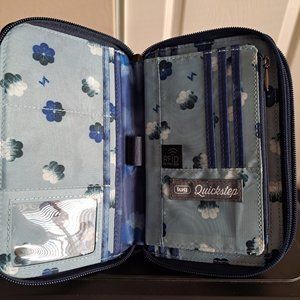 Lug Quickstep Convertible Wallet Crossbody Wristlet Shibori Blue